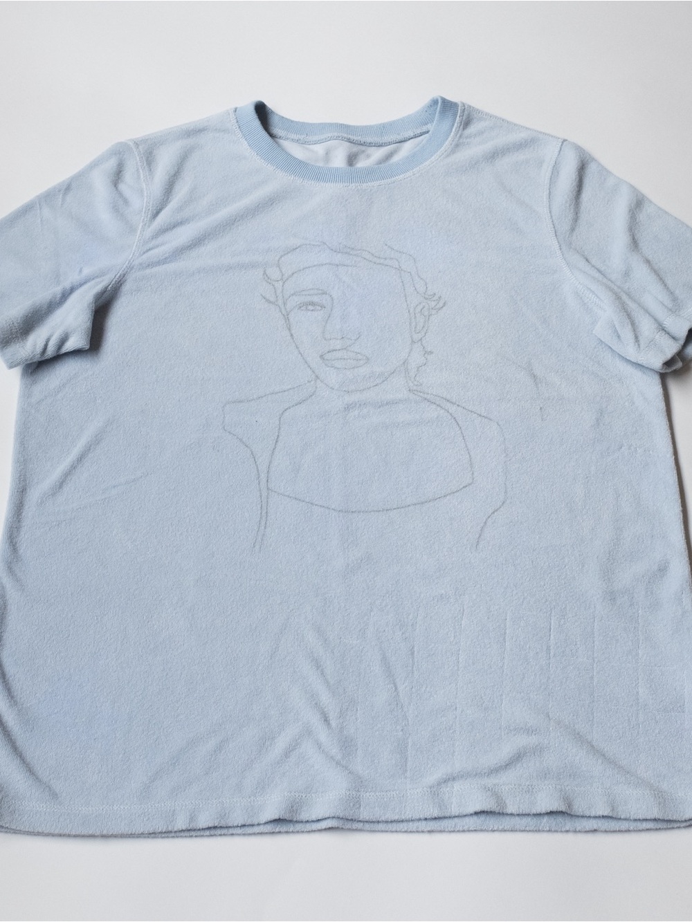 Light Blue Men's Graphic Tee